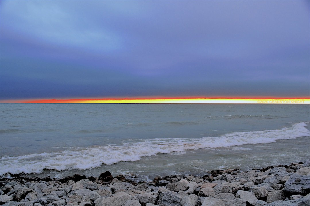 lake michigan shoreline dawn